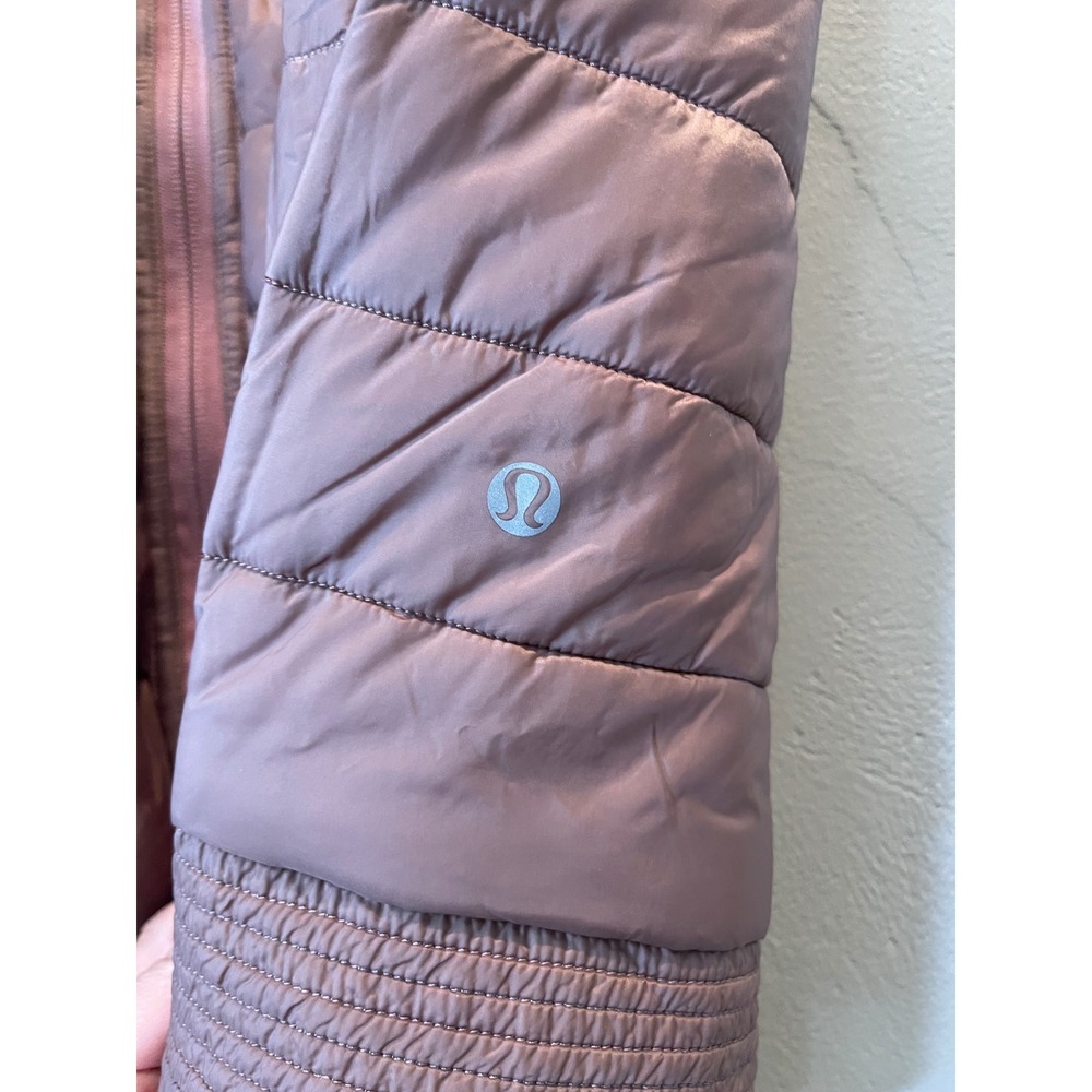 Lululemon Reversible Quilted Bomber Jacket Mauve Pink Puffer Full Zip Women's - Picture 7 of 15